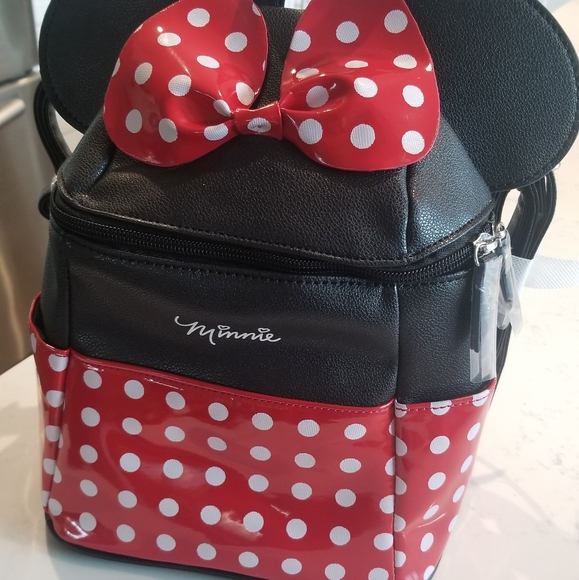 NWT Dani Disney's Minnie Mouse Red/White Polka Dot Mini Backpack - Picture 3 of 8